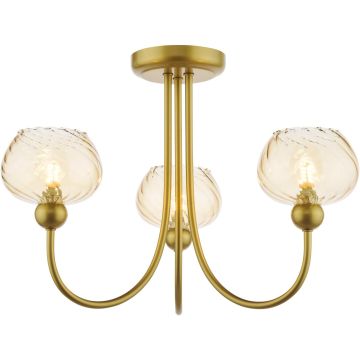 Dar Lighting Cognac COG0335 Lampe de plafond 3x40w/G9 ip20