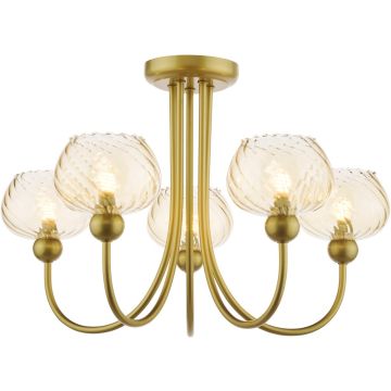 Dar Lighting Cognac COG0535 Lampe de plafond 5x40w/G9 ip20
