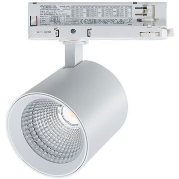 Zambelis 3-Phase Track S198 Projecteur sur rail 25W/led 3000K 2460lm IP20