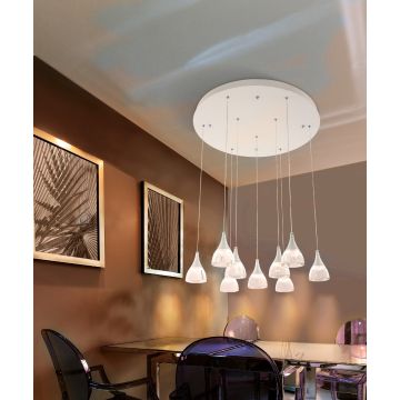 AZzardo DALMATIA 9 AZ3144 Suspension lumineuse 9x45W/LED 3000K 3880LM IP20