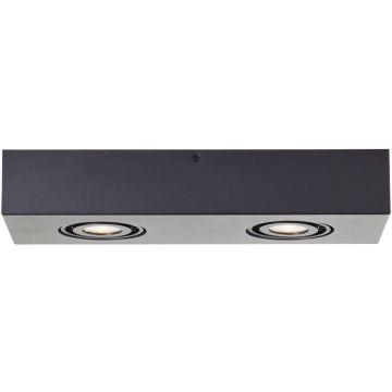 Brilliant Doro G99721/76 Lampe de plafond 2x4,5w/gu10 3000k 345lm IP20