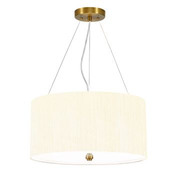 Designer’s Lightbox Pearce DL-PEARCE18-3LT-IV-AB Suspension lumineuse 3x60W/E27