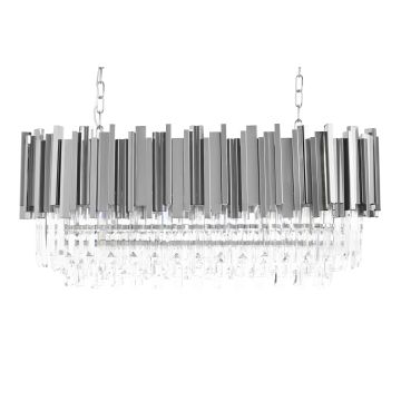 King Home IMPERIAL LONG SILVER DW-D5689S.SILVER Suspension lumineuse 18x40W/E14 IP20