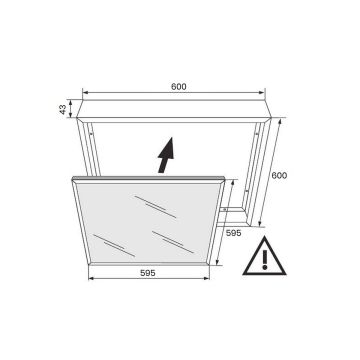 Eko Light LED PANEL EKP9131 Kit de montage IP20