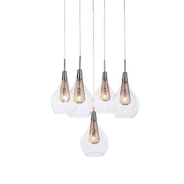 AZzardo ELEKTRA 5 AZ1690 Suspension lumineuse 5x40W/G9 IP20