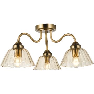 Dar Lighting Erika ERI5363 Lampe de plafond 3x40w/E14