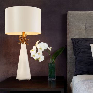 Flambeau NEO WHITE FB-NEO-TL-FR-WHT Lampe de table 1x60W/E27
