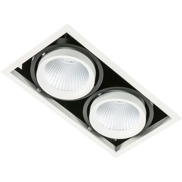 Italux VERTICO GL7108-2/2X18W 4000K WH+BL Spot encastré 2x18W/LED 3045LM IP20