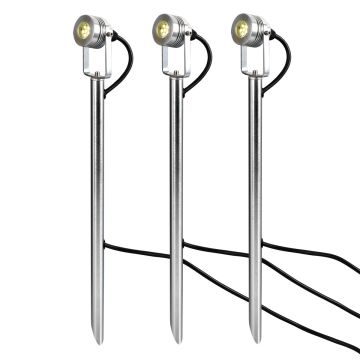 Elstead Lighting SPENNYMOOR GZCC-SPENNYMOOR-3P Projecteur de jardin 6x0,1W/LED IP54