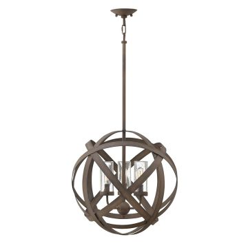 Hinkley Lighting CARSON HK-CARSON-3P Suspension lumineuse 3x40W/E14 IP44
