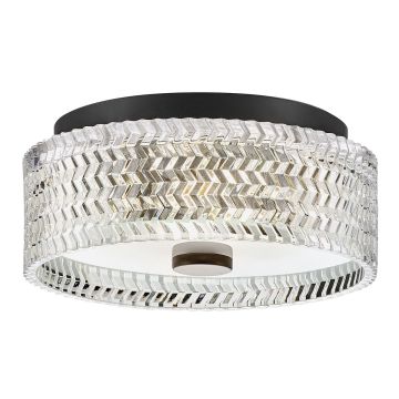 Hinkley Lighting Elle HK-ELLE-F-S-BK Plafonnier 2x60W/E27 IP20