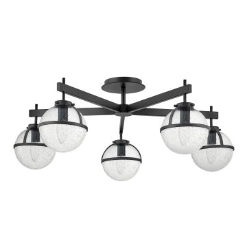 Hinkley Lighting Hollis HK-HOLLIS-5-C-BK Lampe de plafond 5x40 W/E14 ip44