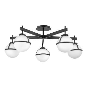 Hinkley Lighting Hollis HK-HOLLIS-5-O-BK Lampe de plafond 5x40 W/E14 ip44