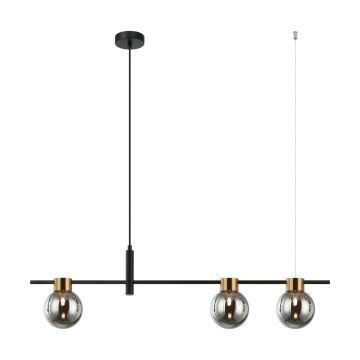 Italux BLETTER PND-5225-3-BK-SG Suspension lumineuse 3x25W/G9 IP20