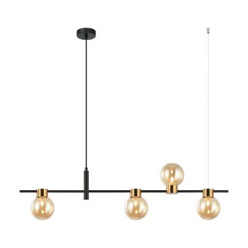 Italux BLETTER PND-5225-4-BK-AMB Suspension lumineuse 4x25W/G9 IP20