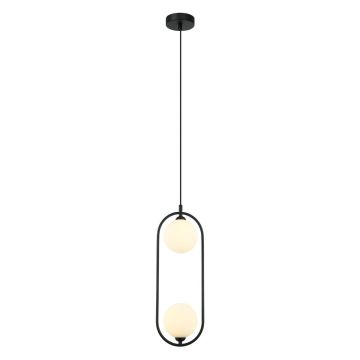 Italux LUPUS PND-3965-2-BK Suspension lumineuse 2x25W/G9 IP20