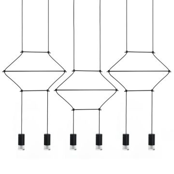 King Home FLUSSO LINE JD0032-6P Suspension lumineuse 6x3W/G9 3000K 1440LM IP20