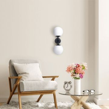 Light Prestige Dorado LP-002/2W BK Applique murale 2x40W/E14 IP20