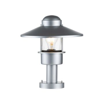 Elstead Lighting Klampenborg KLAMPENBORG-PED-SIL Lampe sur pied 1x60W/E27 IP44