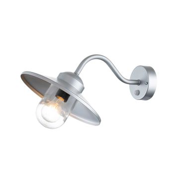 Elstead Lighting Klampenborg KLAMPENBORG-PIR-SIL Applique murale 1x60W/E27 IP44