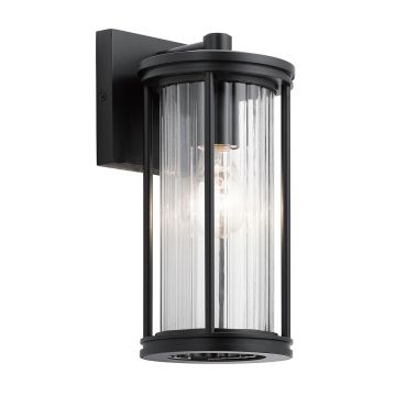 Kichler Barras KL-BARRAS2-S-BK Applique murale 1x40W/E27 IP44