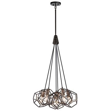 Kichler ROCKLYN KL-ROCKLYN6-RS Suspension lumineuse 6x60W/E27