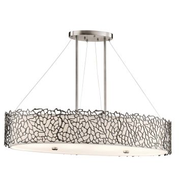 Kichler SILVER CORAL KL-SILVER-CORAL-ISLE Suspension lumineuse 4x60W/E27
