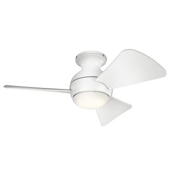 Kichler Sola KLF-SOLA-34-WHT Ventilateur 1x10W/LED 3000K 1116 lm IP23