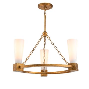 Elstead Lighting Kristy KRISTY3-DG-OPAL Lustre 3x40W/E27 IP20