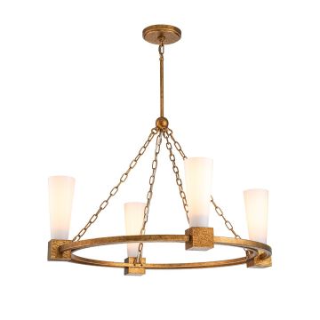 Elstead Lighting Kristy KRISTY4-DG-OPAL Lustre 4x40W/E27 IP20