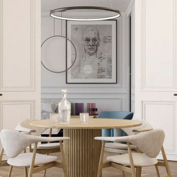 Light Prestige Midway LP-033/1P S BK Triangle Suspension lumineuse 1x35W/LED 3000K 3850 lm IP20