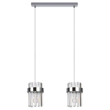 Light Prestige Vetro LP-2910/2L CH Suspension lumineuse 2x10W/E14 IP20