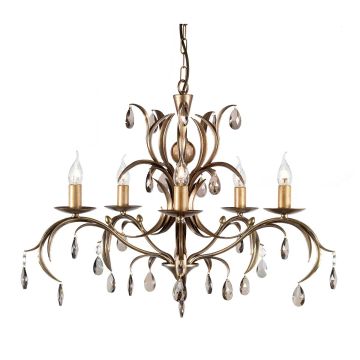 Elstead Lighting LILY LL5-ANT-BRZ Lustre 5x60W/E14