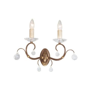 Elstead Lighting LUNETTA LUN2-BRONZE Applique murale 2x60W/E14