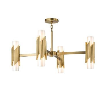 Elstead Lighting Marvele MARVELE8-AB-OPAL Lustre 8x40W/E14 IP20