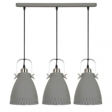 Italux FRANKLIN MD-HN8026S-3-GR+S.NICK Suspension lumineuse 3x60W/E27