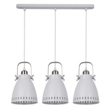Italux FRANKLIN MD-HN8026S-3-WH+S.NICK Suspension lumineuse 3x60W/E27