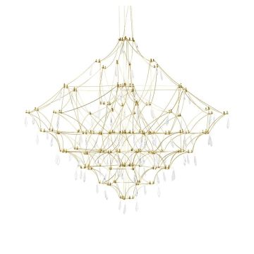 King Home CONSTELATION GOLD MSE1501100127 Suspension lumineuse 72x72W/LED 3000K 2880LM IP20