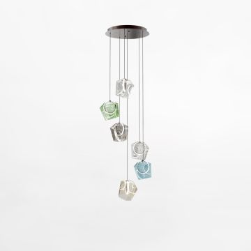 Zuma Line COLORE MD3350A-6BL/MIX Suspension lumineuse 6x6W/LED 3000k 804lm