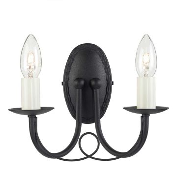 Elstead Lighting MINSTER MN2-BLACK Applique murale 2x60W/E14