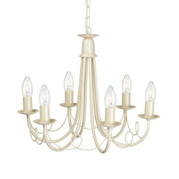 Elstead Lighting MINSTER MN6-IV-GOLD Lustre 6x60W/E14
