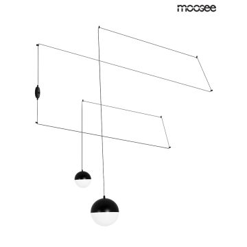 King Home MOOSEE BOWL DUO MSE010100152 Suspension lumineuse 2x60W/E27 IP20