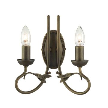 Elstead Lighting OLIVIA OV2-BLK-GOLD Applique murale 2x60W/E14