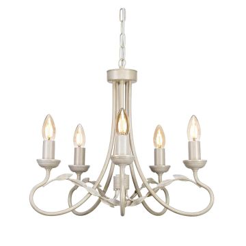 Elstead Lighting OLIVIA OV5-IVORY-GOLD Lustre 5x60W/E14