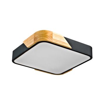 Italux Santer PLF-13187-BK-WO Plafonnier 1x24W/LED 3000K 2400lm IP20