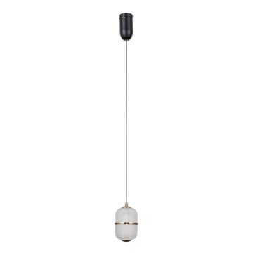 Italux Alani PND-34375-1-BK Suspension lumineuse 1x6W/LED 3000K 588lm IP20