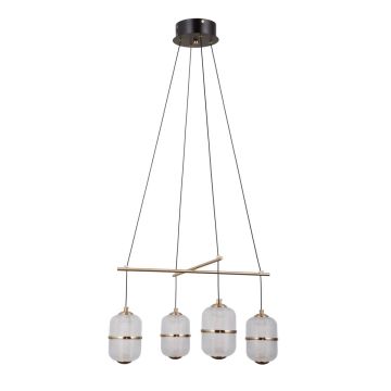 Italux Alani PND-34375-4-BK Suspension lumineuse 4x24W/LED 3000K 1931lm IP20