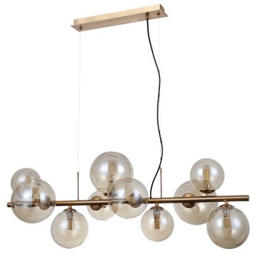 Italux CANELLO PND-406007-10-HBR Suspension lumineuse 10x5W/G9 IP20