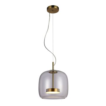 Italux Caste PND-17760A-BRSS-CL Suspension lumineuse 1x10W/LED 3000K 850lm IP20