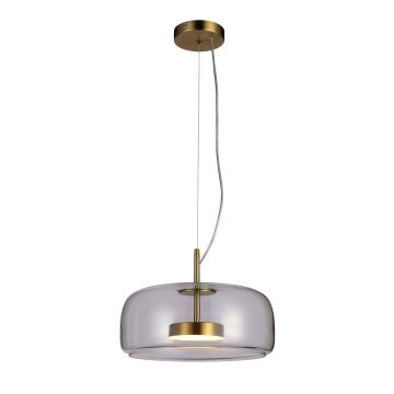 Italux Caste PND-17760B-BRSS-CL Suspension lumineuse 1x10W/LED 3000K 850lm IP20